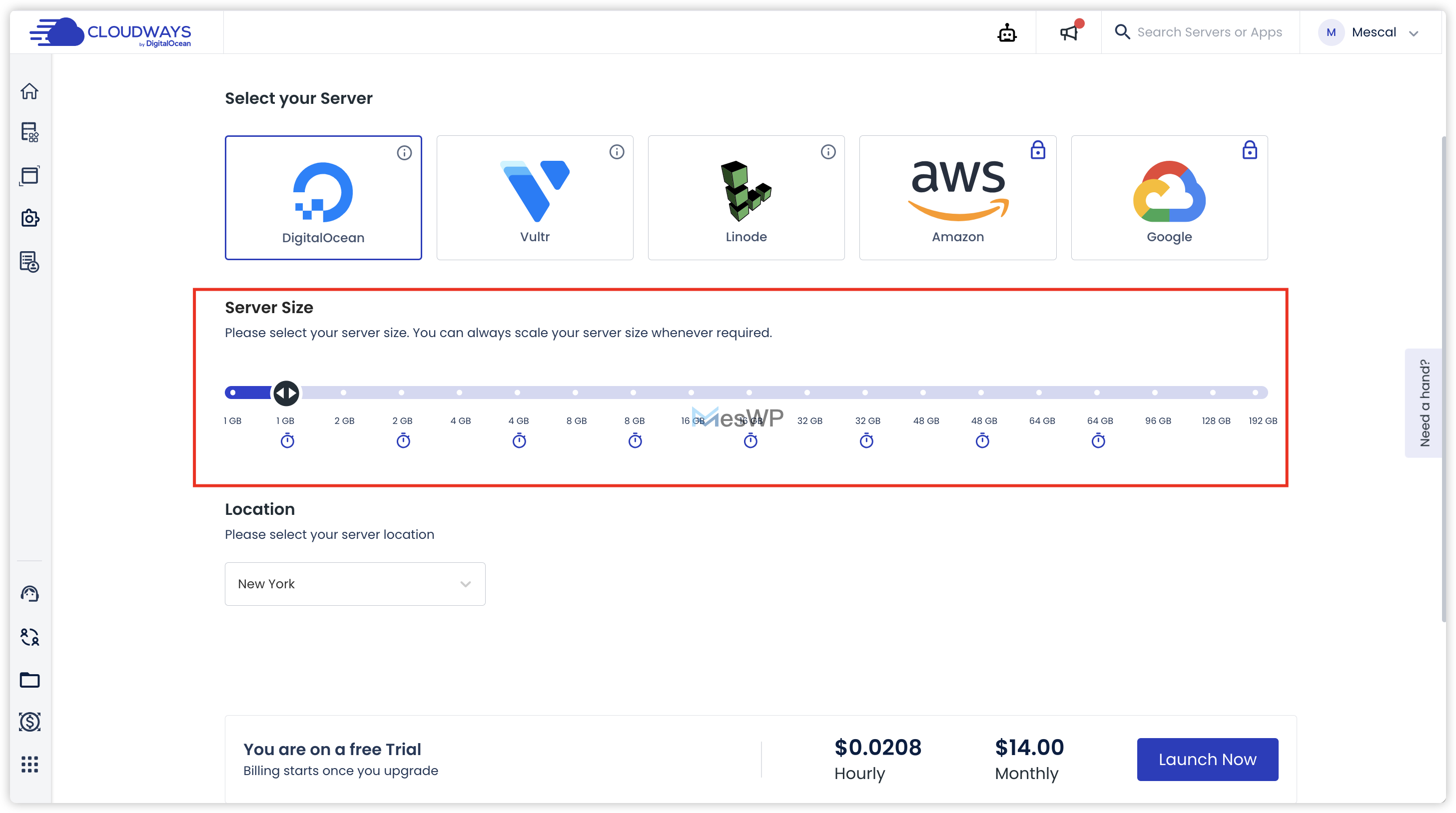 server-size